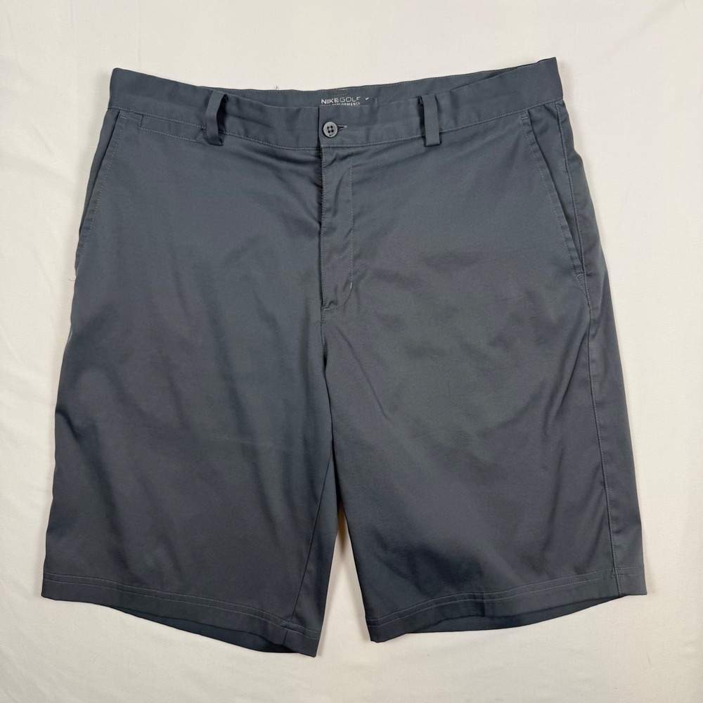 Nike Golf Tour Performance Dri-FIT Shorts Mens 34 Gray Athletic Stretch Flat